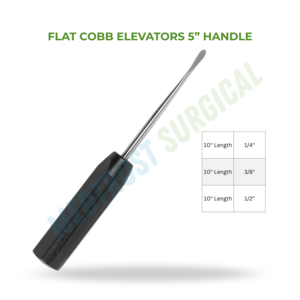 Flat Cobb Elevator 10 Inch Neurosurgery Spine Surgical Instrument For Bone Periosteal Elevation - Product Image 2