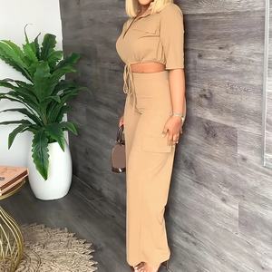 Long Sleeve Women's Formal Business Suit <b>Set</b> Button Solid Color <b>Blazer</b> Pants Office Career Wear Worsted Fabric Notched Collar - Product Image 2