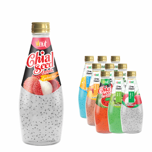 Bebida de Semillas de Chía con Sabor a Fresa de 290 ml, Sin Azúcar, Fabricante de Bebidas de Marca Privada OEM ODM - Product Image 1