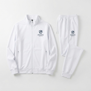 Chándal Deportivo Personalizado con Logotipo de Marca para Hombre, Chaqueta con Cierre Completo y Cuello Alto, Pantalones Deportivos Ajustados, Pedido al por Mayor - Product Image 1