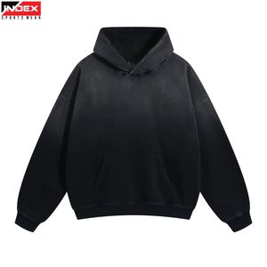 Sudadera con Capucha Estilo Acid Wash para Hombre, Sudadera Informal con Efecto Desgastado, Estilo Urbano - Product Image 1