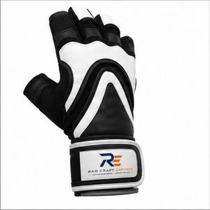 Guantes Deportivos de Medio Dedo de Alta Calidad RAO CRAFT EXPORTS, Material PU, Correa de Muñeca Ajustable, para Gimnasio, Levantamiento de Pesas, Unisex - Product Image 4