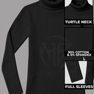 Comfortable Ribbed Knit Material Mock <b>Neck</b> Pullover for Autumn Winter Casual Wear <b>Men</b> <b>Turtle</b> <b>Neck</b> Shirt - Product Image 4