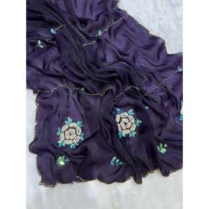 Sari Étnico para Fiesta con Perlas y Bandanas con Trabajo Artesanal de Katdana - Product Image 2