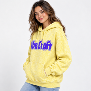 Custom <b>Women</b> Acid Wash <b>Hoodies</b> 2027 New Arrival Low Price Breathable <b>Long</b> Sleeve Retro Streetwear Oversized Pullover <b>Hoodies</b> OEM - Product Image 4