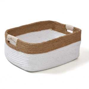 Cesta Hecha a Mano de Tamaño Personalizado – Organizador de Almacenamiento de Yute Ecológico para Compradores al por Menor y al por Mayor - Product Image 1