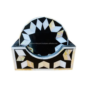 Posavasos de Té MOP, Alfombrilla Decorativa para Oficina, Uso en Mesa, Diseño Clásico, Ecológico, Lujoso, Hecho a Mano, Juego de Posavasos de Nácar - Product Image 3