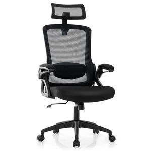 Sedia da Ufficio Ergonomica Girevole Regolabile con Supporto Lombare, Comoda Sedia da Lavoro per Casa o Ufficio - Product Image 1