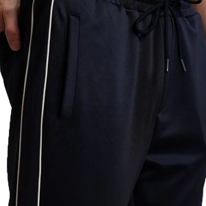 Pantalons de survêtement rayés personnalisés hommes femmes pantalons de jogging baggy à jambes larges avec décoration en dentelle pantalons de survêtement évasés empilés d'hiver - Product Image 5