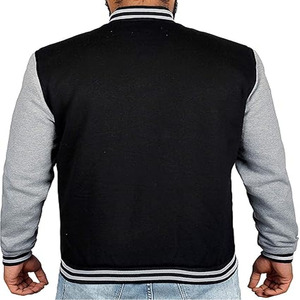 Chaquetas Varsity de Seda Satinada de Alta Calidad para Hombre, Nueva Llegada, Chaqueta de Moda para Exteriores con Botones Personalizados - Product Image 4