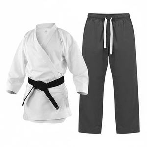 Uniforme de Karate OEM Premium de Algodón Ligero y Duradero con Logotipo Bordado, Uniforme Tradicional de Artes Marciales Blanco de 280g - Product Image 4
