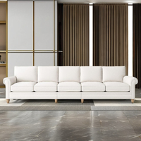 ODM OEM Canapé 5 places à ossature en bois classique de style moderne et luxueux pour meubles de salon ou d'hôtel
