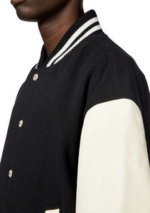 Baseball Loose Casual Varsity Sport Jersey <b>Jacket</b> Green Blue Plus Size Unisex Stand Collar Cartoon Pattern Front Eco-Friendly - Product Image 6