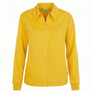 Veste de travail médicale personnalisée avec logo, prix de gros, pour femmes, fermeture éclair sur le devant, col chemise, uniformes d'infirmière d'hôpital, vestes de travail OEM - Product Image 5