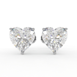 Pendientes de Moissanita con Corte Corazón, Plata 925, Engaste de Garra, Unisex, Estilo Bohemia, Regalo para Compromiso, Boda o Fiesta - Product Image 5