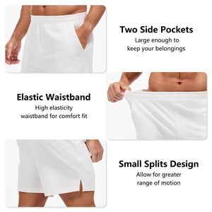 Shorts de pyjama personnalisés pour hommes, 4 pouces, en coton léger, avec poches, vente en gros OEM - Product Image 6