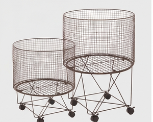Cesta de Almacenamiento de Alambre Metálico Moderna de Primera Calidad, Forma Circular, Multiusos, con Ruedas, Perfecta para Uso Residencial - Product Image 5