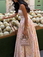 Nouvelles robes maxi élégantes à bretelles spaghetti, style français, décontractées, sexy, à découpes, avec ceinture, pour femmes, pour les vacances d'été
