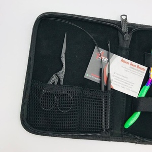 Kit d'outils professionnels de haute qualité en acier inoxydable pour extensions de cheveux, comprenant un applicateur, une pince de retrait, des ciseaux et une boucle - Product Image 4