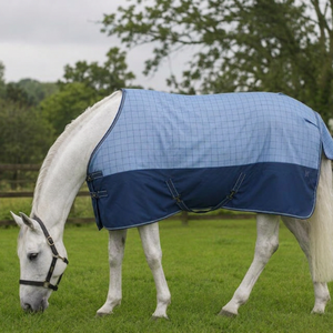 Manta de Invierno Impermeable para Caballos, 1200D Ripstop, Color Azul Marino, para Doma Clásica, Ligera, con Herrajes de Acero Inoxidable - Product Image 4