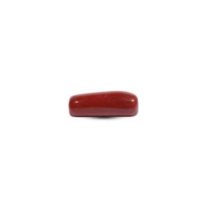 Lot de pierres précieuses synthétiques de corail rouge ovales de haute qualité, 9,9 carats, pour la fabrication de bijoux - Product Image 3