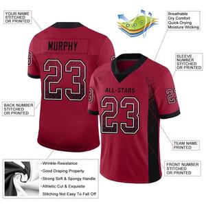 Jersey de Fútbol Americano Personalizado por Sublimación, 100% Poliéster, Uniforme de Equipo Informal Personalizado, Ropa Deportiva con Estampado OEM para Jugadores - Product Image 4