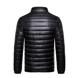 Veste d'hiver matelassée pour homme de haute qualité avec logo personnalisé |   Veste matelassée en duvet épaisse et chaude pour l'extérieur, vente en gros OEM/ODM - Product Image 5
