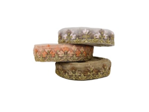 Lujoso encaje de red bordado Floral, cinta de borde de tela de tul de lujo para vestidos, aplicaciones artesanales Dupatta Saree - Product Image 2