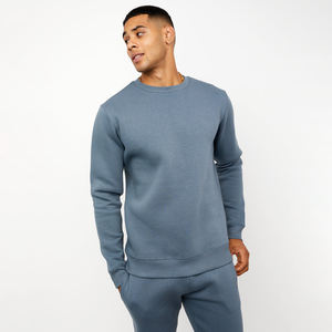 Sudadera de Forro Polar para Hombre, Manga Larga, Cuello Redondo, Poliéster/Algodón, Diseño Bordado en la Parte Delantera, Otoño Invierno, Venta al Por Mayor - Product Image 3