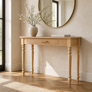 Patas de Mesa de Madera Natural Torneada para Mesas de Consola Estilo Rústico, Patas de Muebles Personalizadas para Muebles de Pasillo y Entrada - Product Image 1