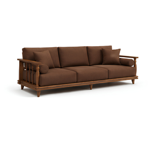 Juego de Muebles Modernos para Sala de Estar de Madera de Teca Sólida, Sillón, Mesa de Centro - Product Image 2