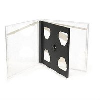 Boîtier double pour CD de 10,4 mm avec plateau transparent ou noir