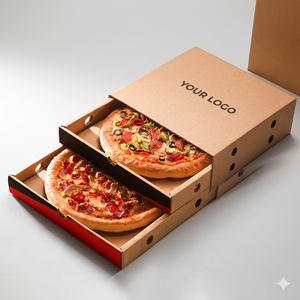 Cajas de Papel Corrugado Ecológicas para Alimentos, Diseño en Relieve, Cartón Reciclado, Embalaje para Llevar, Caja de Envío Personalizada de 16 Pulgadas - Product Image 5