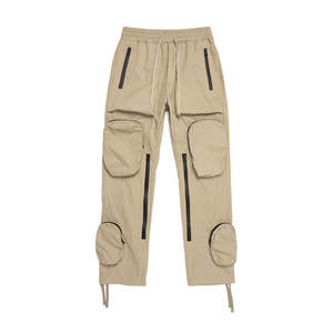 Pantalones Cargo de Cintura Alta, Rectos y Ligeros para Hombre, Tallas Grandes, 100% Algodón, Transpirables y de Secado Rápido para Uso en Exteriores y Entrenamiento - Product Image 1