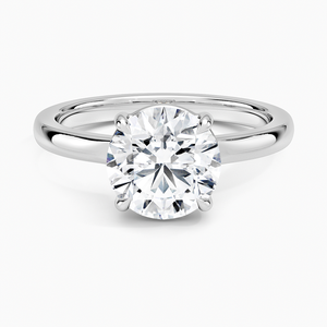 Beautiful Solitaire <b>Ring</b> <b>Crafted</b> from Solid 14K Yellow Gold - Product Image 3