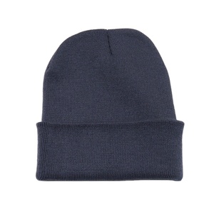2025 Wholesale 100% Cotton Beanie Hats with Custom Logo <b>Plain</b> Color Knitted Cuff Winter Hat for Travel - Product Image 6
