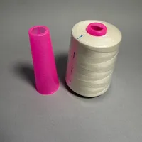 Fil à coudre en polyester 100% haute ténacité, poids personnalisé, élastique, pour point de croix, avec finition semi-mate teinte écologiquement