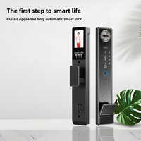 Cerradura Inteligente con IA, Reconocimiento Facial, Control Remoto, App Tuya, Wi-Fi, Aleación de Aluminio, Seguridad Grado C para Puertas de Madera y Acero