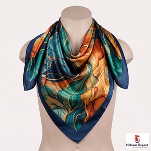 Satin Printed Scarf Manufacturer OEM ODM Private Label Branding Gifts EU Africa Israel Custom Manufacturing Service - Product Image 1