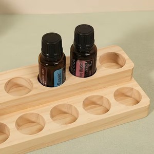 Organisateur de bouteilles d'aromathérapie en bois – Présentoir d'huiles essentielles pour la maison et le salon - Product Image 4