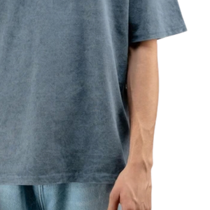 Camiseta de Hombre Lavada con Cuello Redondo y Manga Corta, Estampado Gráfico, 100% Algodón 220g, Ajuste Regular, Estilo Casual Urbano, Top para Compradores Mayoristas de Ropa - Product Image 6