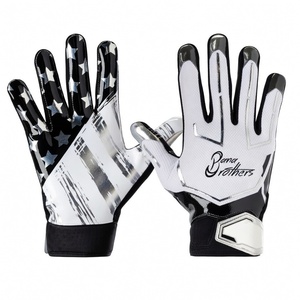 Gants de football américain antidérapants les mieux notés – Gants de réception de ballon de football personnalisables avec logo pour l'entraînement et les matchs - Product Image 1