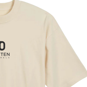 เสื้อยืดโอเวอร์ไซส์ทรงบ็อกซี่ สีธรรมชาติ ผ้าฝ้ายพรีเมียม ทรงหลวม แขนสั้น สไตล์ลำลอง สตรีทแวร์ เสื้อเปล่า สำหรับงานสั่งทำ - Product Image 6