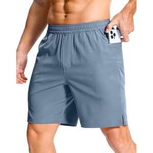 Pantalones Cortos Deportivos para Hombre con Costuras Planas que Absorben el Sudor, Bolsillo Trasero con Cierre para un Almacenamiento Seguro - Product Image 1
