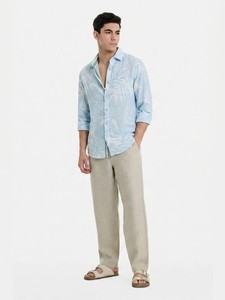 Chemise en lin imprimée pour homme Enovate - Product Image 2