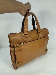 Premium PU Leatherite Laptop Tote <b>Bag</b> for <b>Men</b> Large Capacity Business Daily Use <b>Shoulder</b> <b>Bag</b> with Zipper Closure - Product Image 2