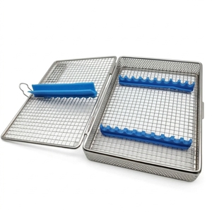 Caja de Esterilización Dental de Silicona Amarilla con Tapa de Acero Inoxidable Perforada para Clínicas Dentales - Product Image 5