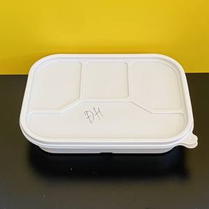 Boîte alimentaire biodégradable en amidon de maïs, 3 à 5 compartiments, design 2026, écologique, jetable, pour plats à emporter - Product Image 5