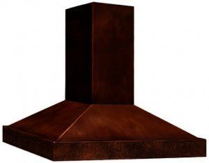 Campana extractora de cobre premium para la ventilación de cocinas modernas de lujo con un diseño elegante y acabado artesanal. - Product Image 5
