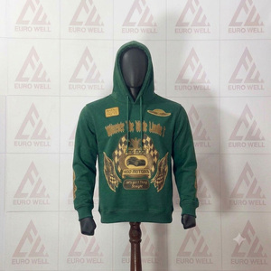 Sweat à capuche surdimensionné pour homme avec impression graphique personnalisée et lettrage en mousse, fabricant de sweats à capuche streetwear en molleton mélangé épais de haute qualité - Product Image 5